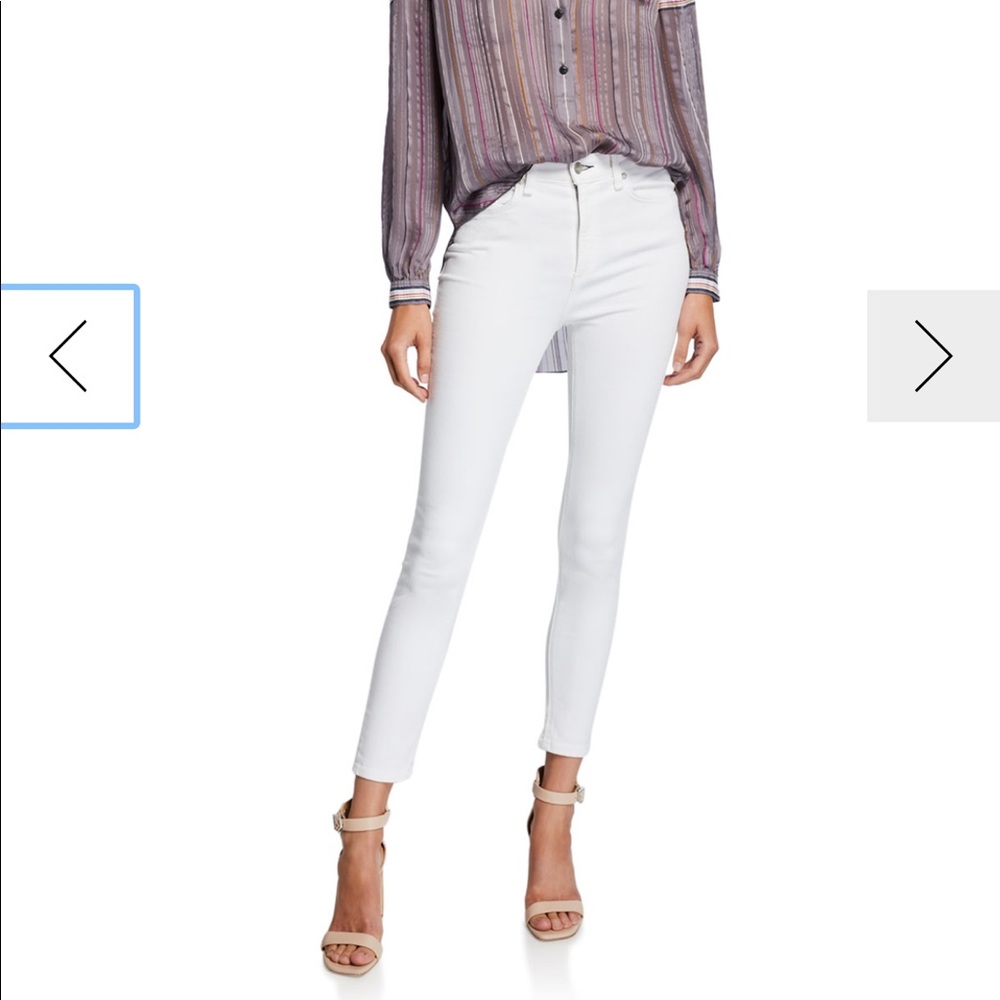 Rag & Bone White High Rise Skinny Jean